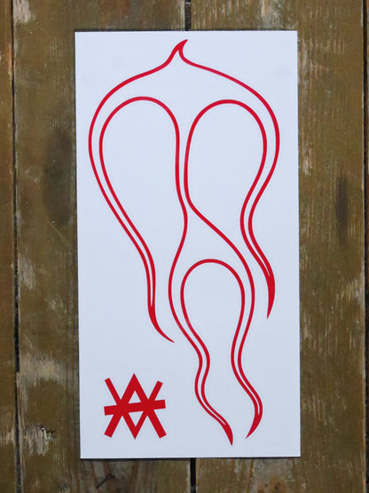 Flames Tank Decal - Gloss 1
