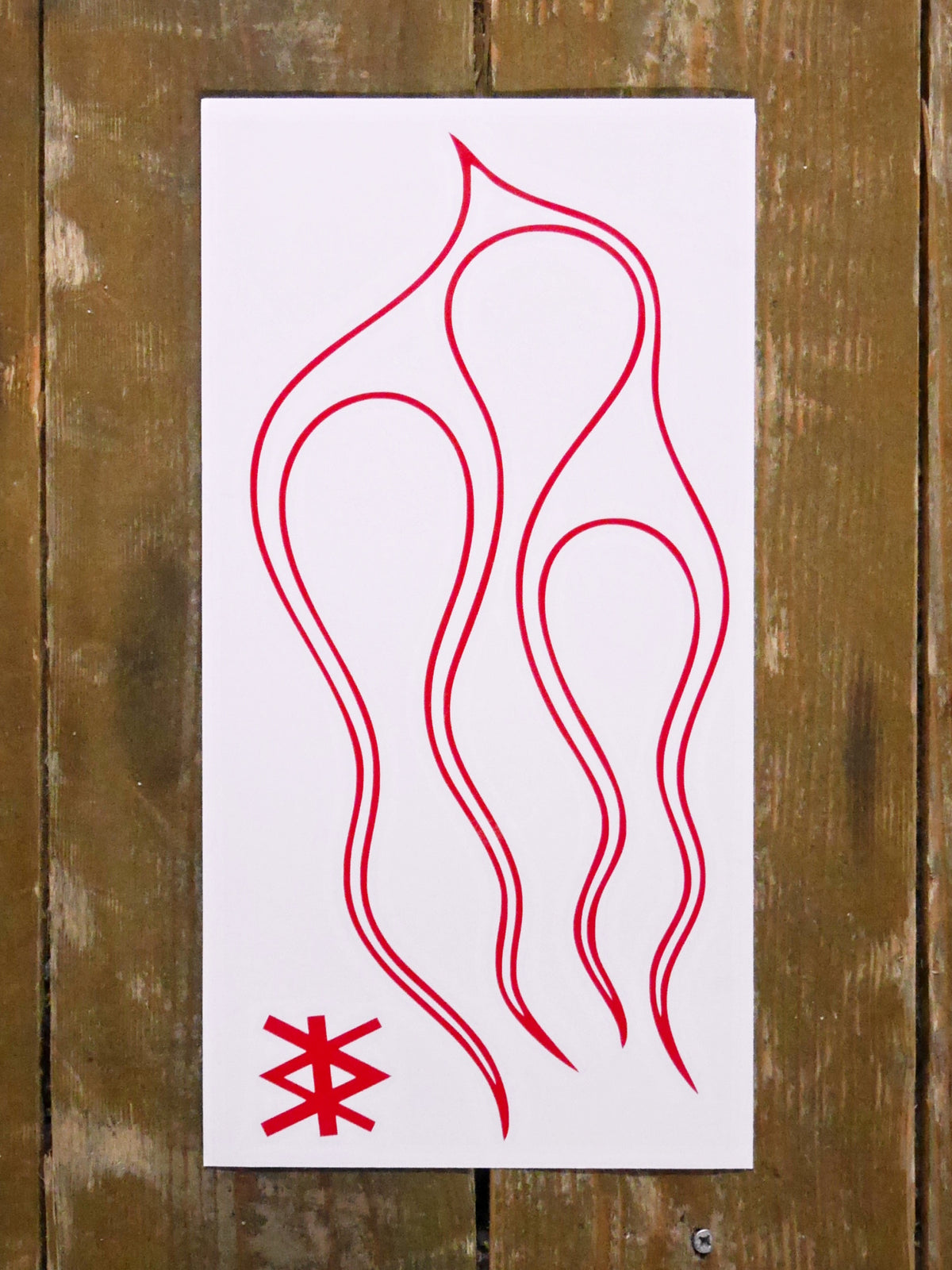 Flames Tank Decal - Gloss 2