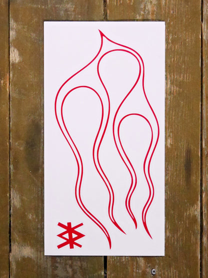 Flames Tank Decal - Gloss 2