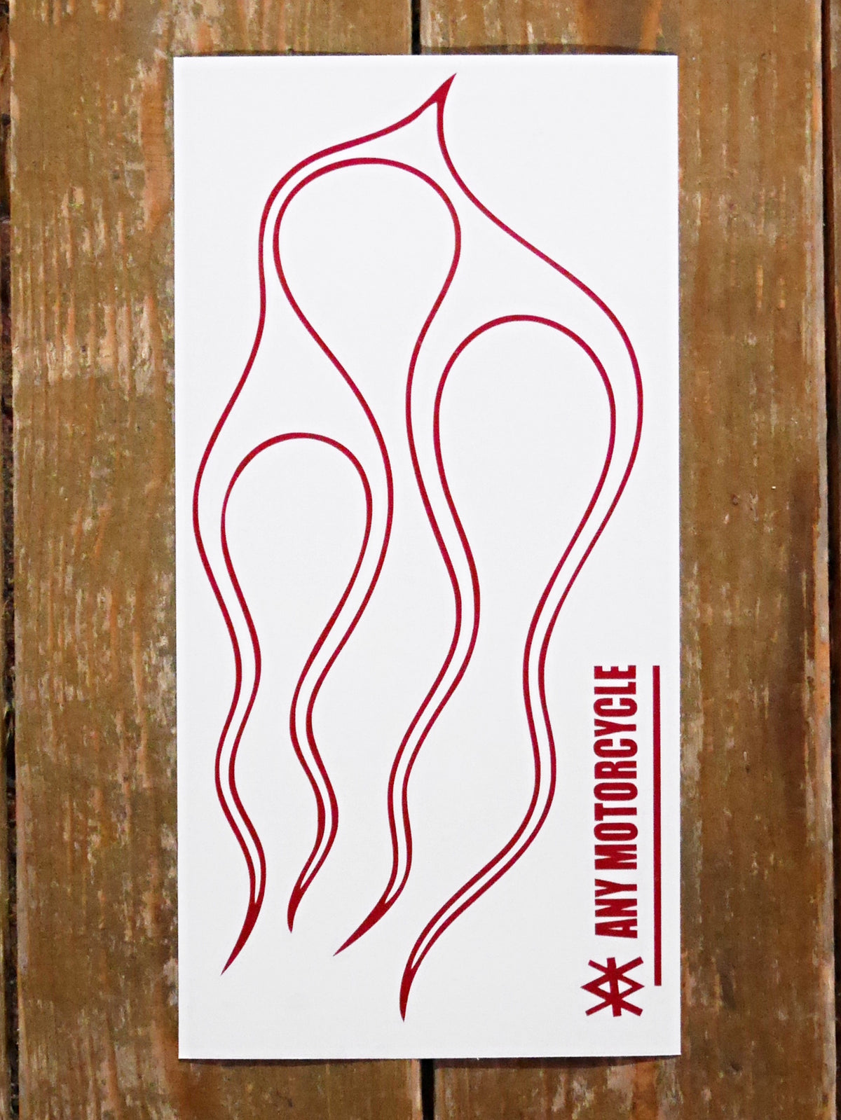 Flames Tank Decal - Matte 2