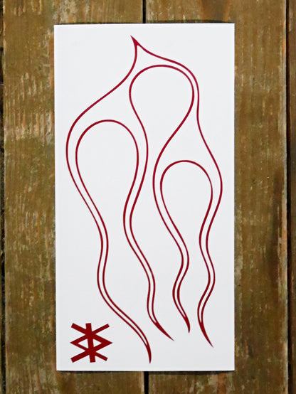 Flames Tank Decal - Matte 2