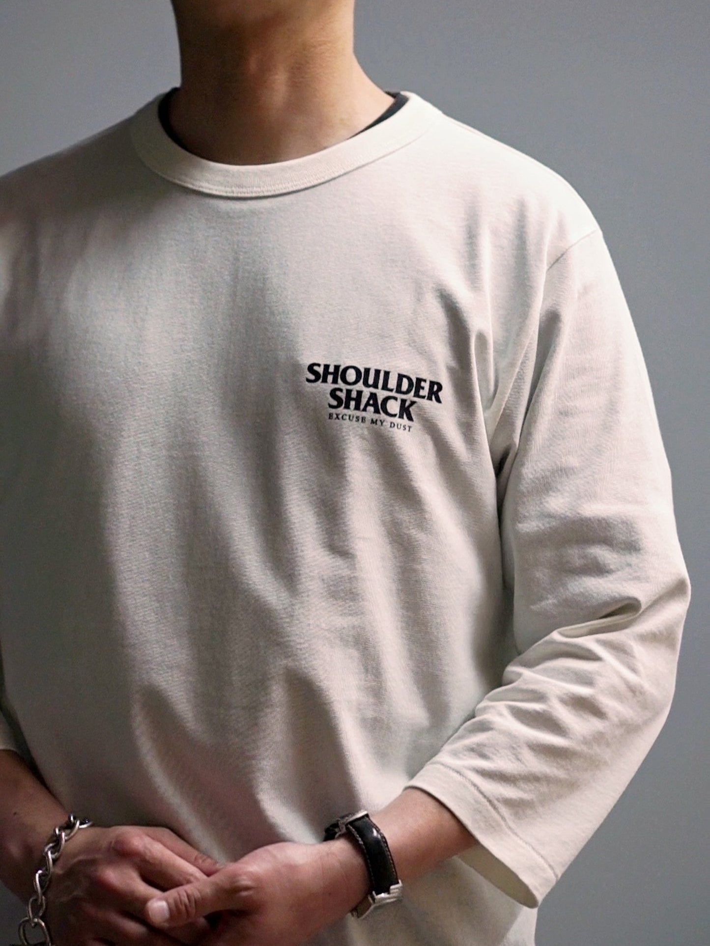 SHOULDER SHACK 3/4 Sleeve T-Shirts - Natural