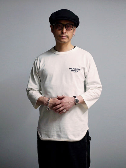 SHOULDER SHACK 3/4 Sleeve T-Shirts - Natural
