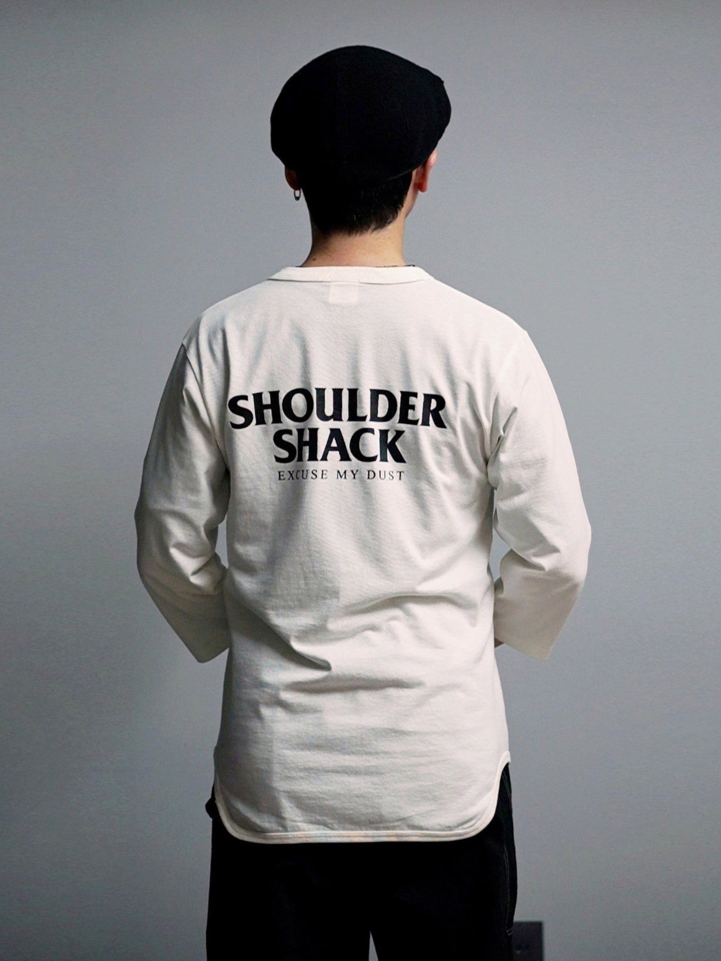 SHOULDER SHACK 3/4 Sleeve T-Shirts - Natural