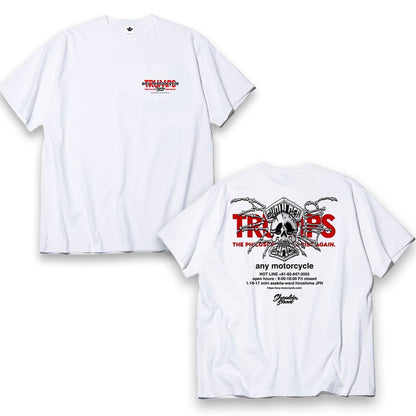 スカルTシャツ(ホワイト)【受注販売商品】