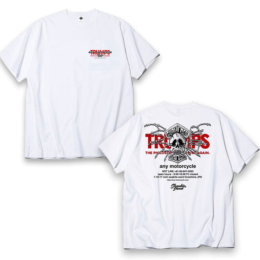 スカルTシャツ(ホワイト)【受注販売商品】