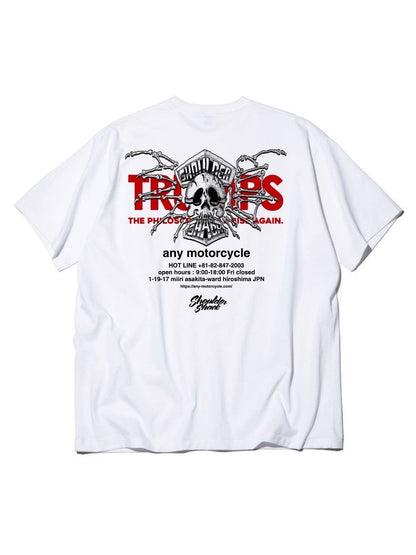 スカルTシャツ(ホワイト)【受注販売商品】