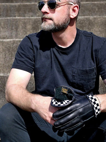 Vin&Age | TYPE VG26 FLIP CHECKER GLOVES - Black