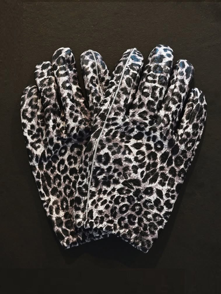 Lamp gloves | Utility glove Shorty - White Leopard