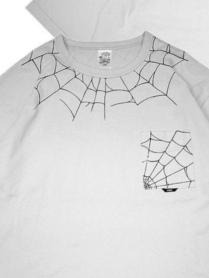 TYPE VT15 SPIDER-WEB SHORT SLEEVE-T - Pale Gray