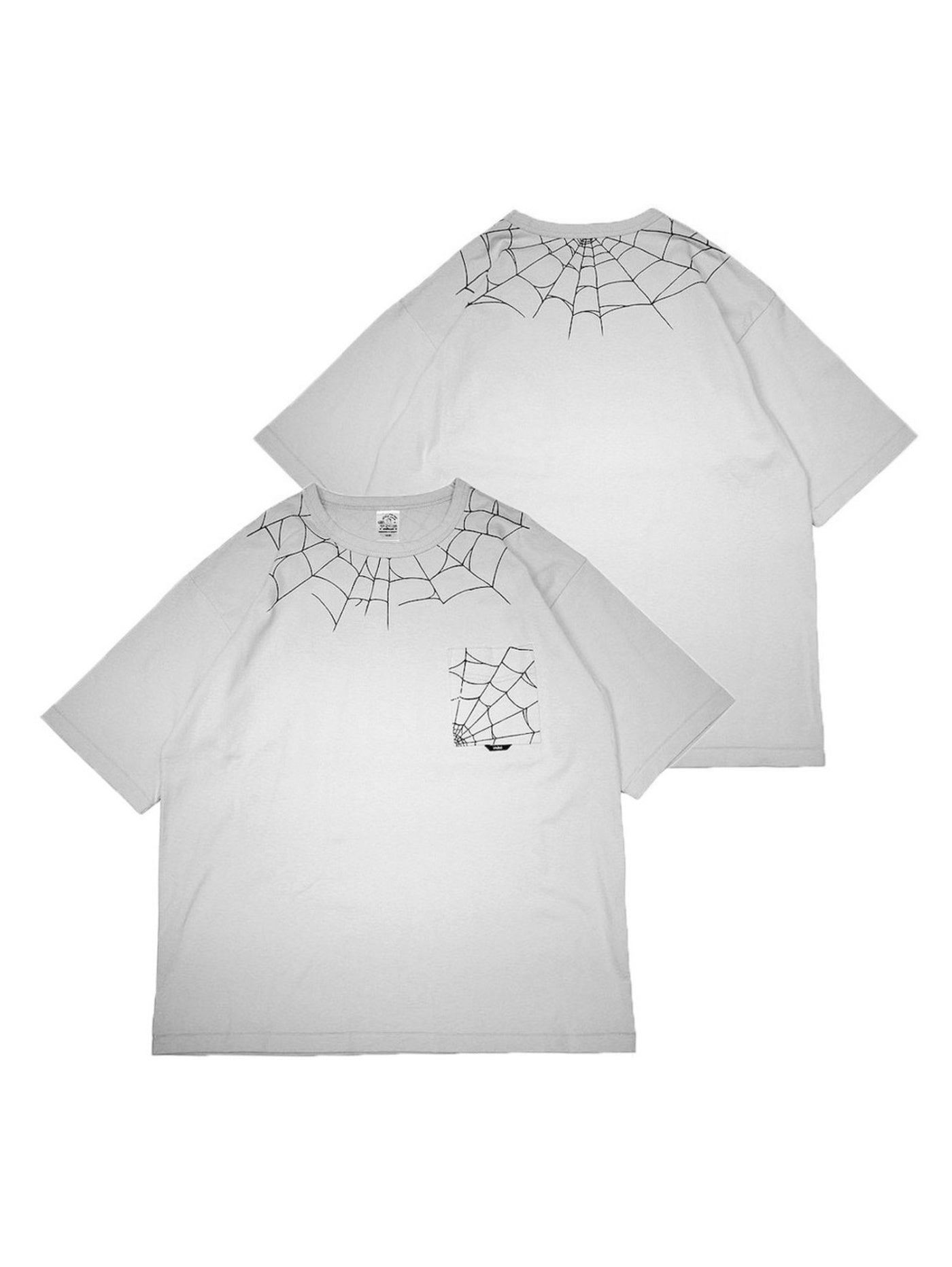 TYPE VT15 SPIDER-WEB SHORT SLEEVE-T - Pale Gray