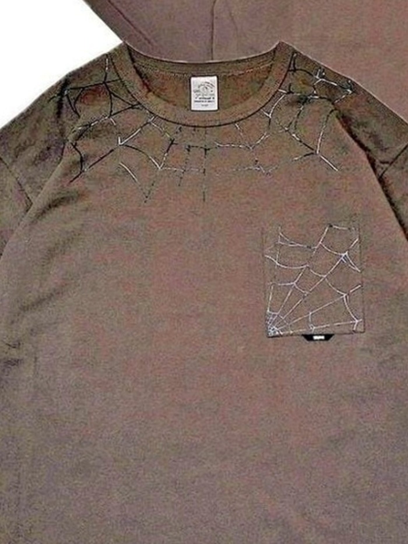 TYPE VT15 SPIDER-WEB SHORT SLEEVE-T - Chocolate