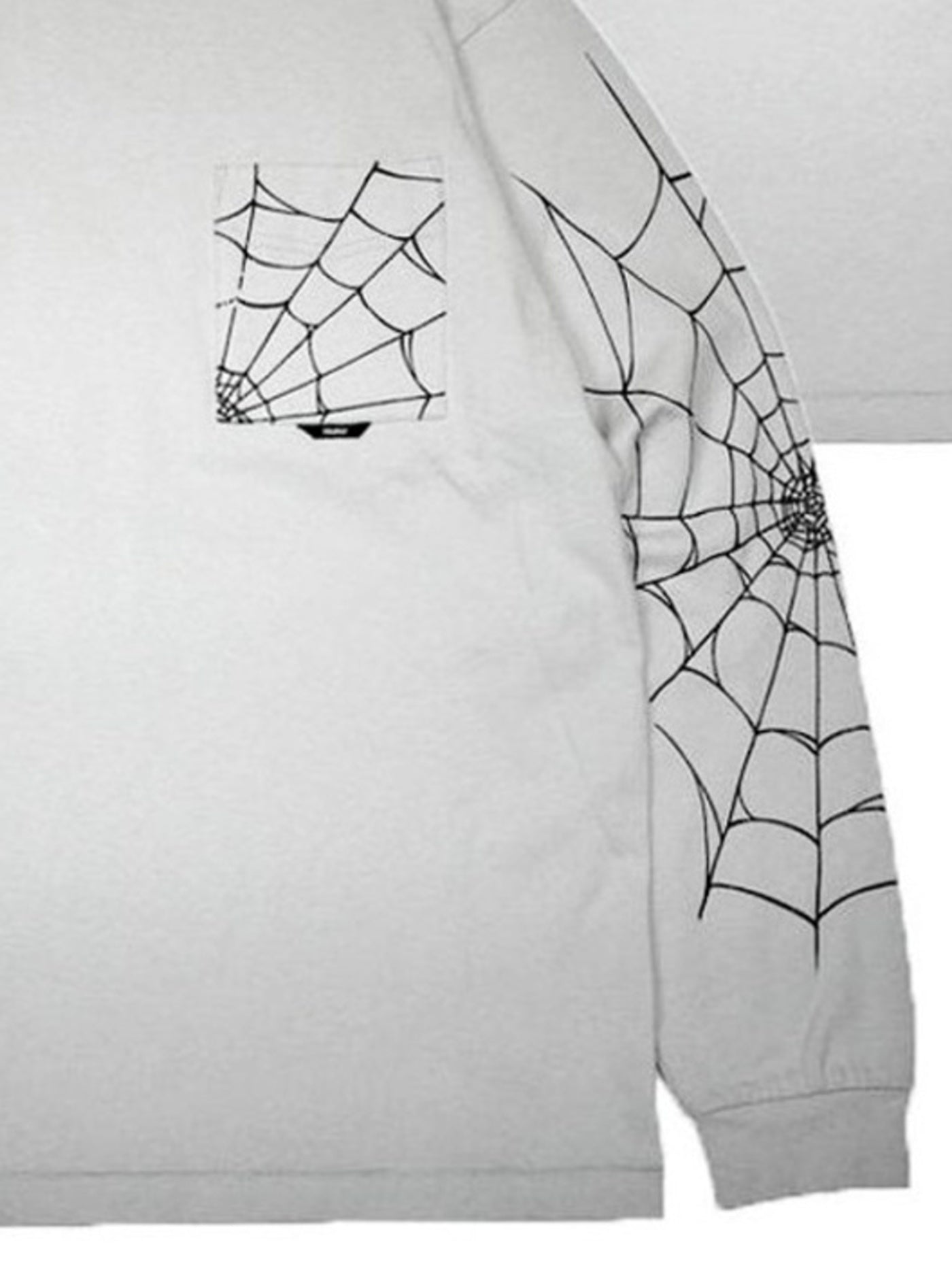TYPE VT14 SPIDER-WEB LONG SLEEVE-T - Pale Gray