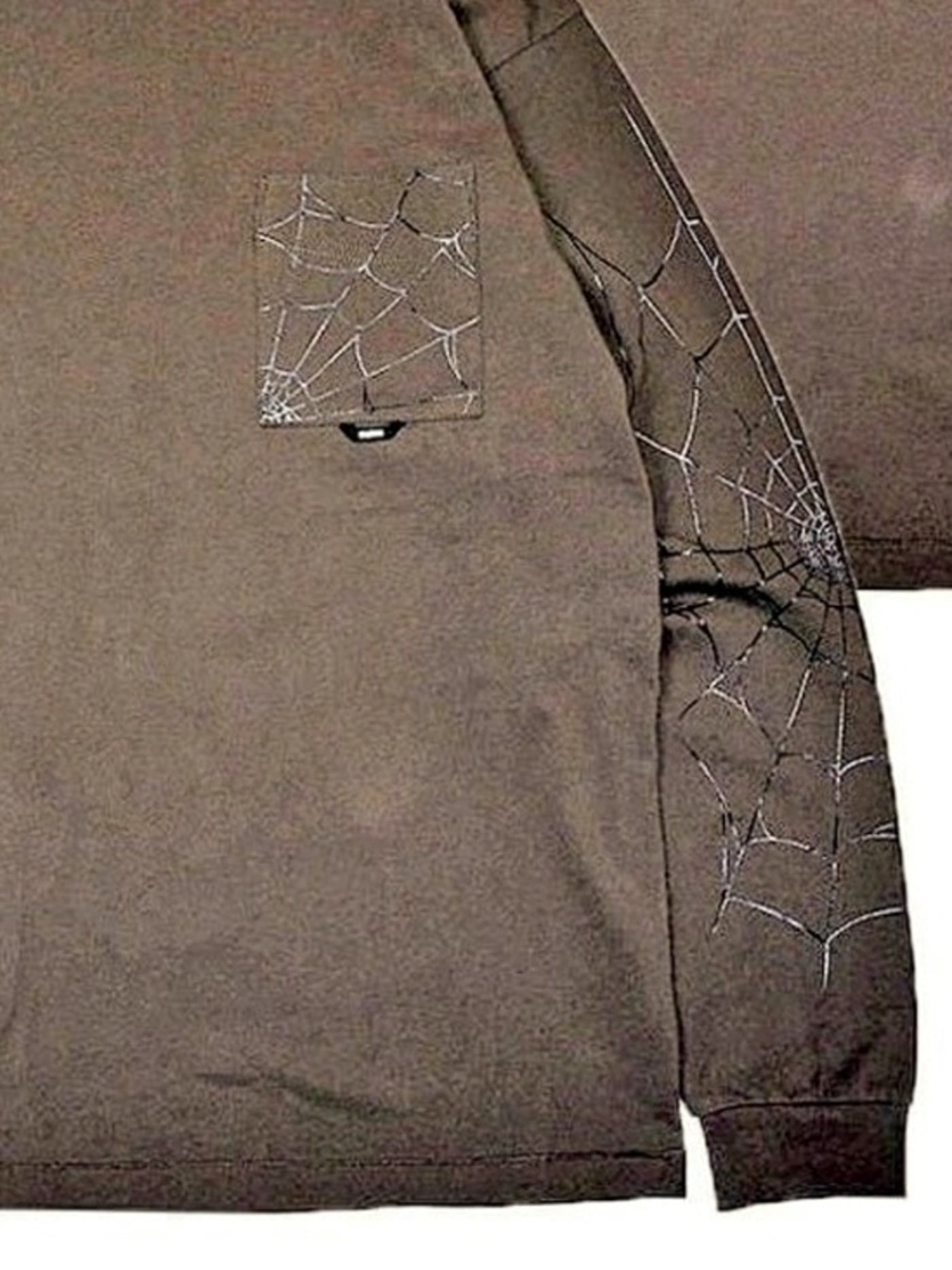 TYPE VT14 SPIDER-WEB LONG SLEEVE-T - Chocolate