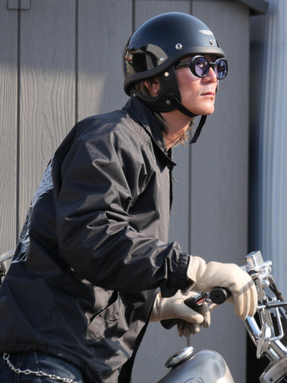 TT&CO. | any motorcycle別注 FiberGlass Customshop SHORTY BLACK RUBBER TRIM - Black
