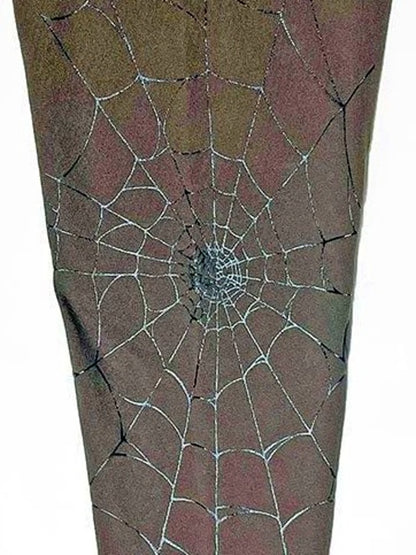 TYPE VT14 SPIDER-WEB LONG SLEEVE-T - Chocolate